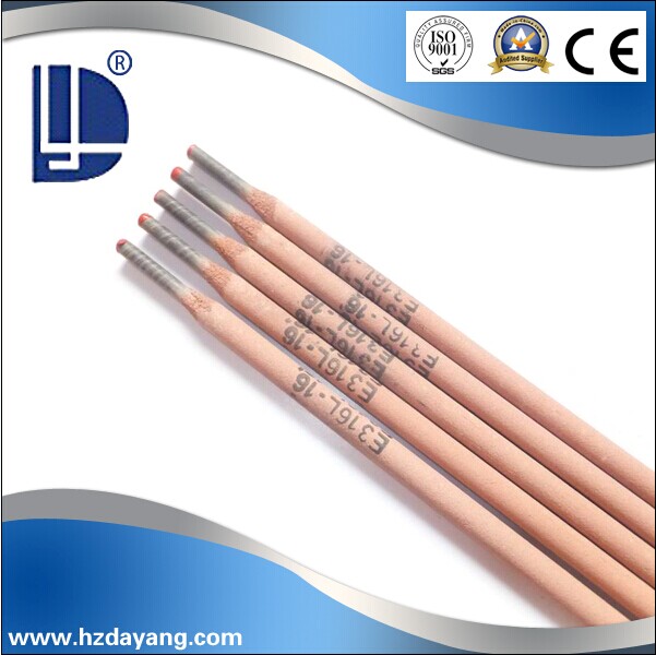 Diferentes tipos de varillas de soldadura por arco AWS E316L-16 Acero inoxidable Electrodos Fabricación en China